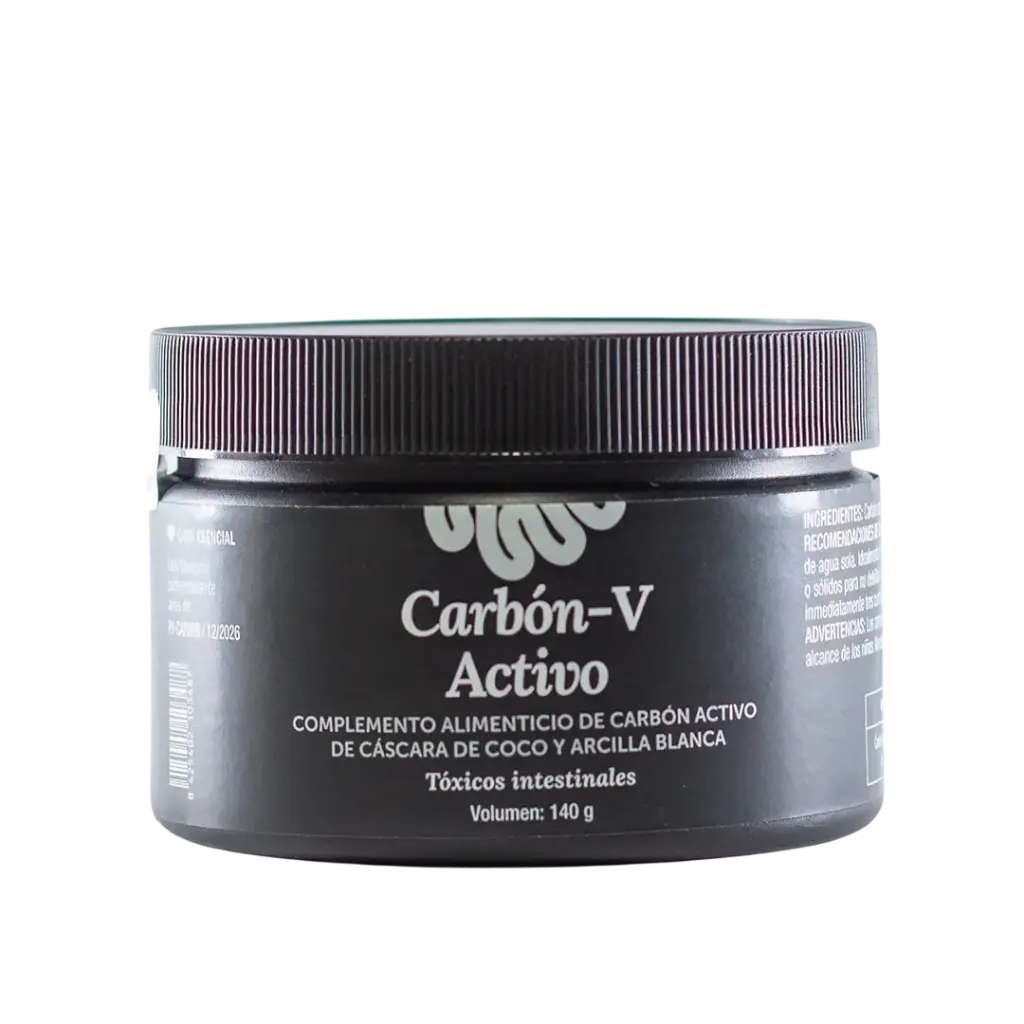 Carbón V Activo y vegetal – Suplemento natural en polvo