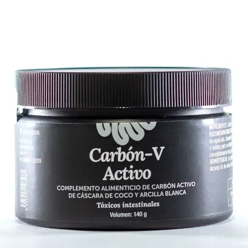 Carbón V Activo y vegetal – Suplemento natural en polvo